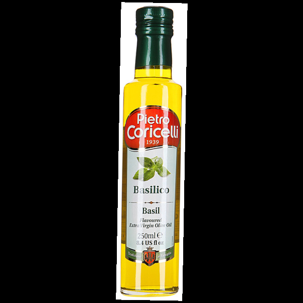 ПЬЕТРО КОРИЧЕЛЛИ Экстра Вирджин с ароматом базилика 0,25 л