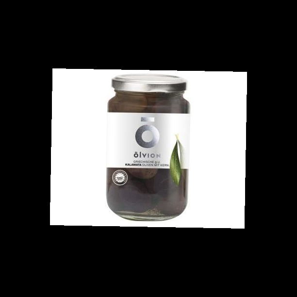 ОЛВИОН Оливки черные с косточкой в рассоле.